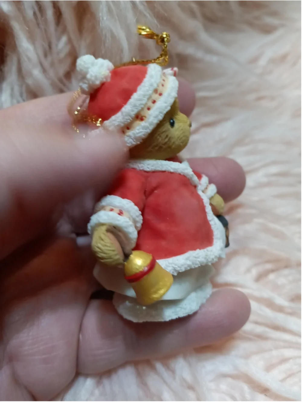 Cherished Teddies Abbey Press Exclusive Girl Bear Christmas Outfit w Bell 2008